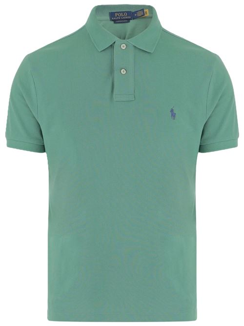 Polo maniche corte verde Polo Ralph Lauren Polo Ralph Lauren | SSKCUSSLM SHORT SLEEVE KNIT710680784413RAFT GREEN